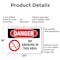 Signmission No Smoking In This Area Danger Sign, Aluminum, 24in W x 18in L, 2PK OS-2PACK-DS-A-1824-L-1471 - alternate 7
